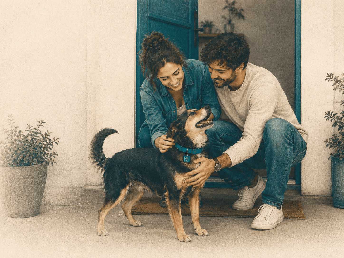 Familia y mascota